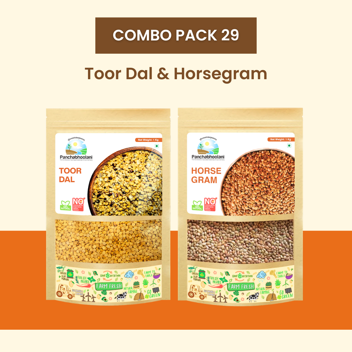 Panchabhootani Combo Pack 29 - Toor Dal + Horsegram