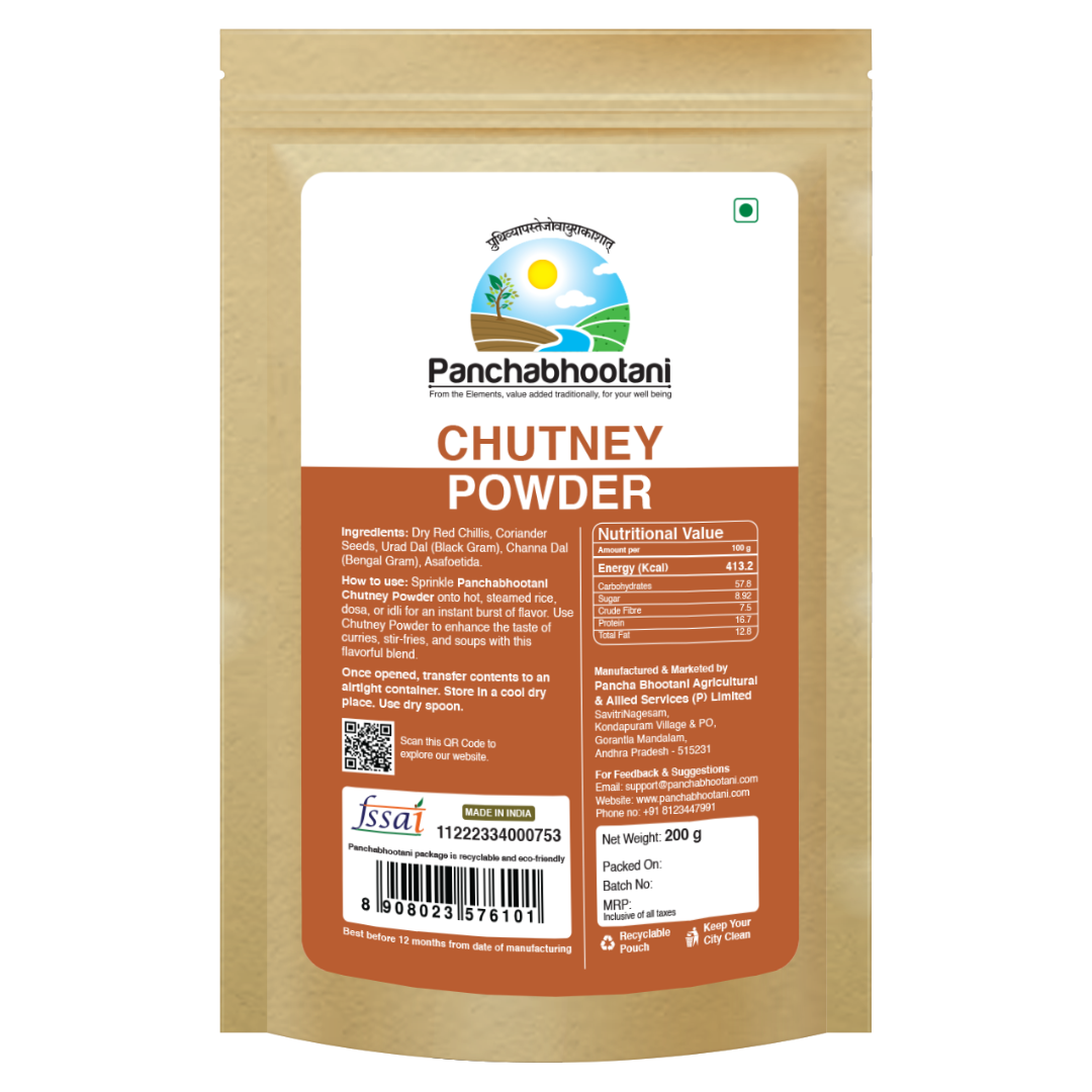 Chutney powder_200gm_back