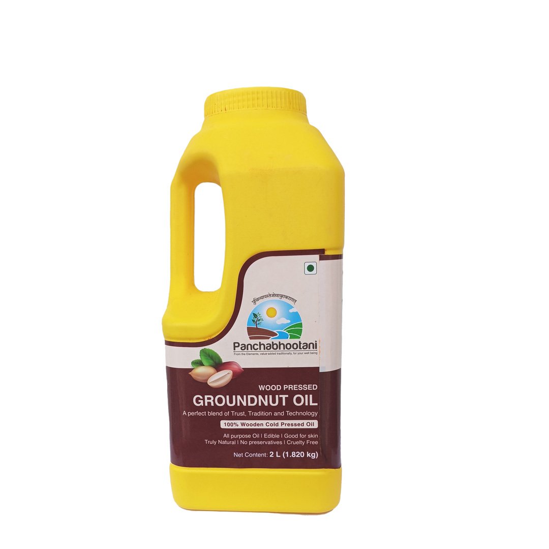 Panchabhootani Wood Pressed Groundnut Oil (Naturally-made)