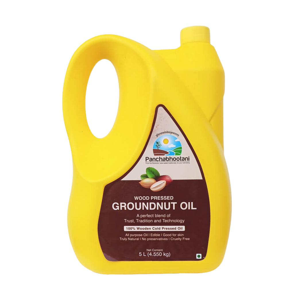 Panchabhootani Wood Pressed Groundnut Oil (Naturally-made)