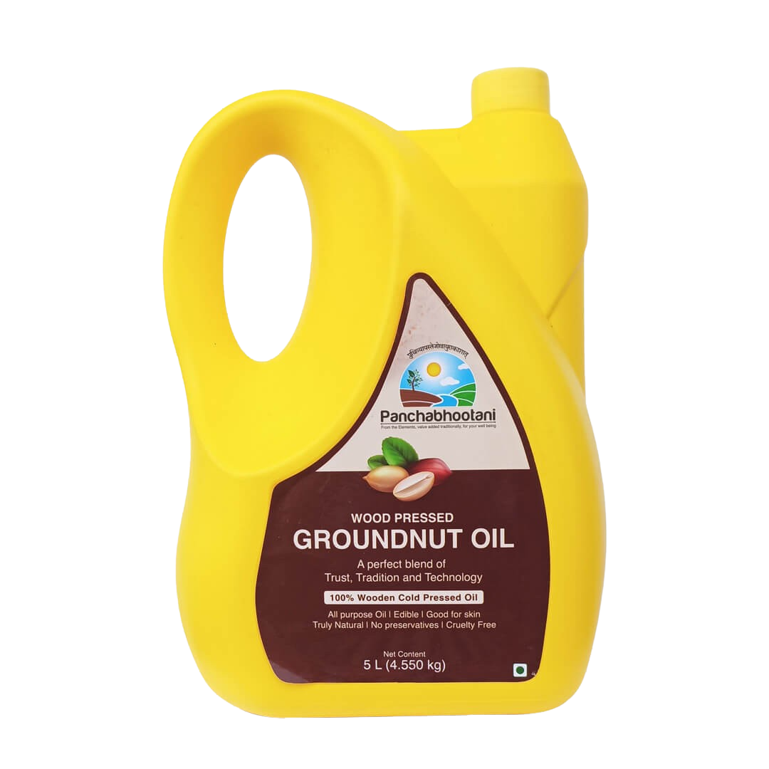 Panchabhootani Wood Pressed Groundnut Oil (Naturally-made)