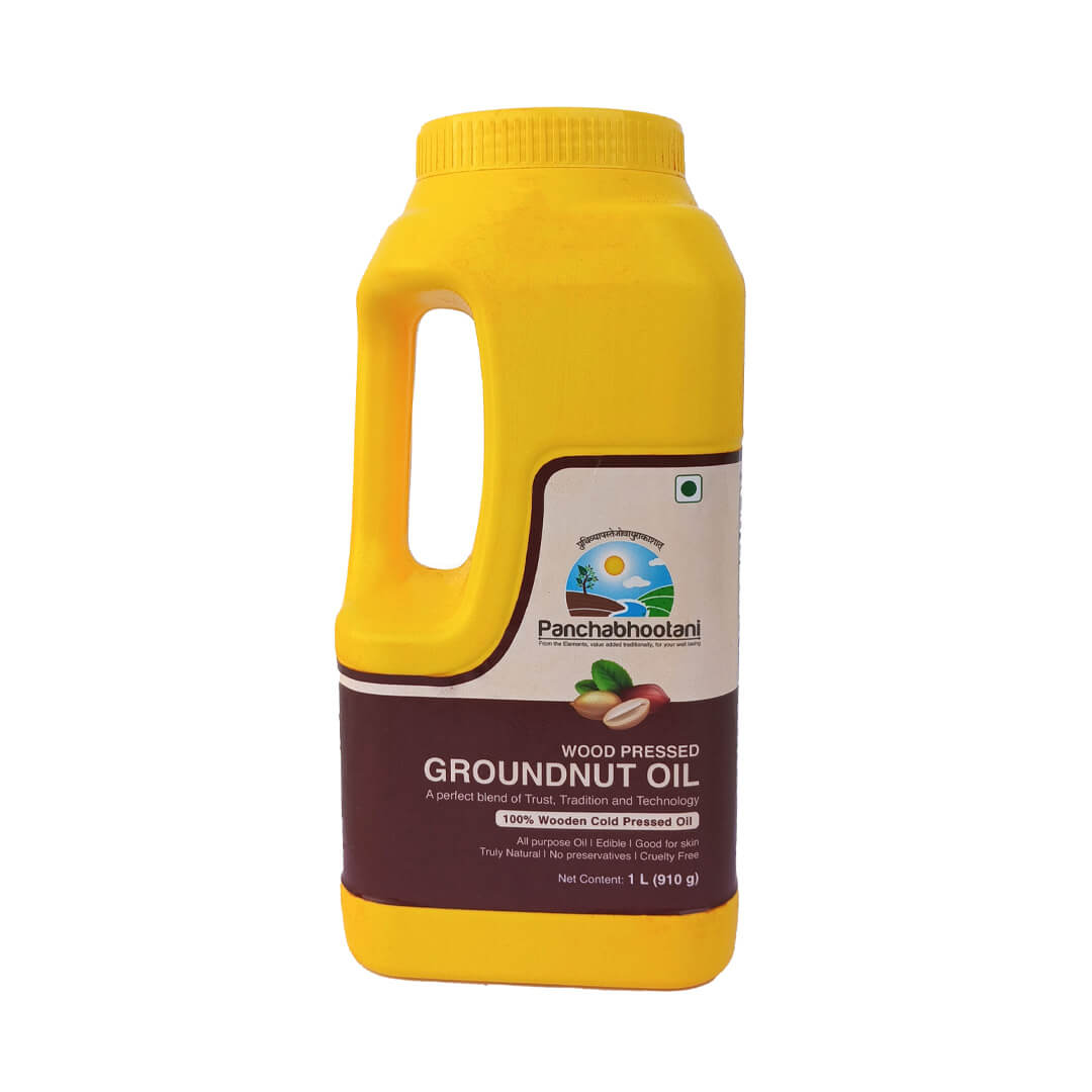 Panchabhootani Wood Pressed Groundnut Oil (Naturally-made)