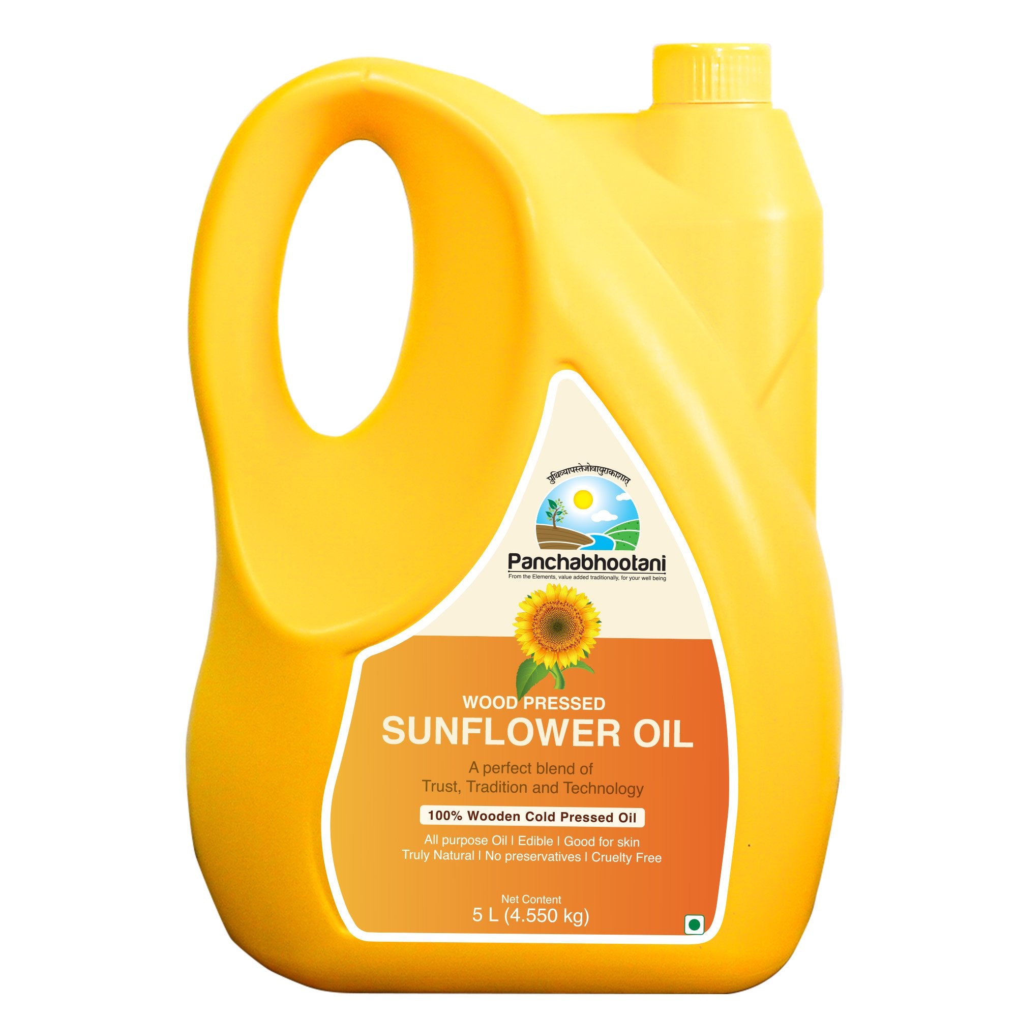 Panchabhootani Wood Pressed Sunflower Oil (Naturally-made)